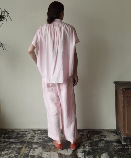 linen two tuck easy pants
