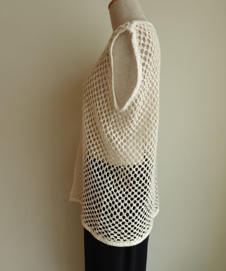Vintage mesh cotton vest