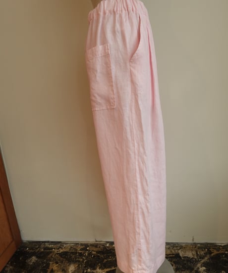 linen two tuck easy pants
