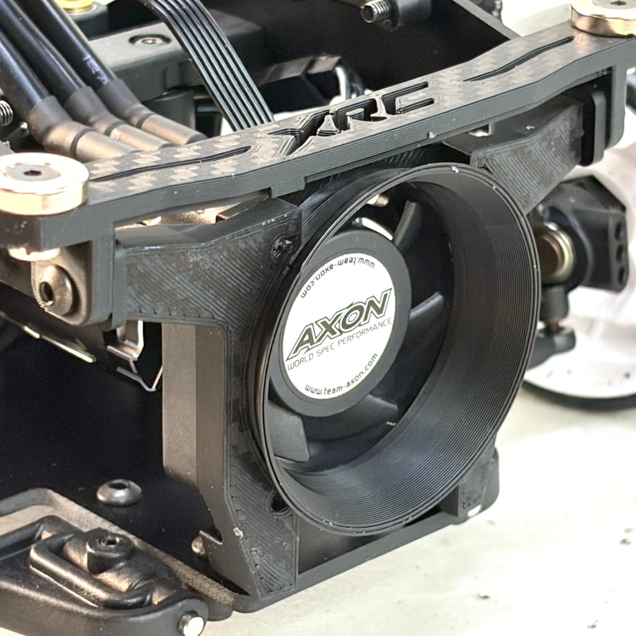 アディクション RX-01 シンプル40mmファンマウント フロント用 バージョン1 カーボンスタイル XRC ADDICTION