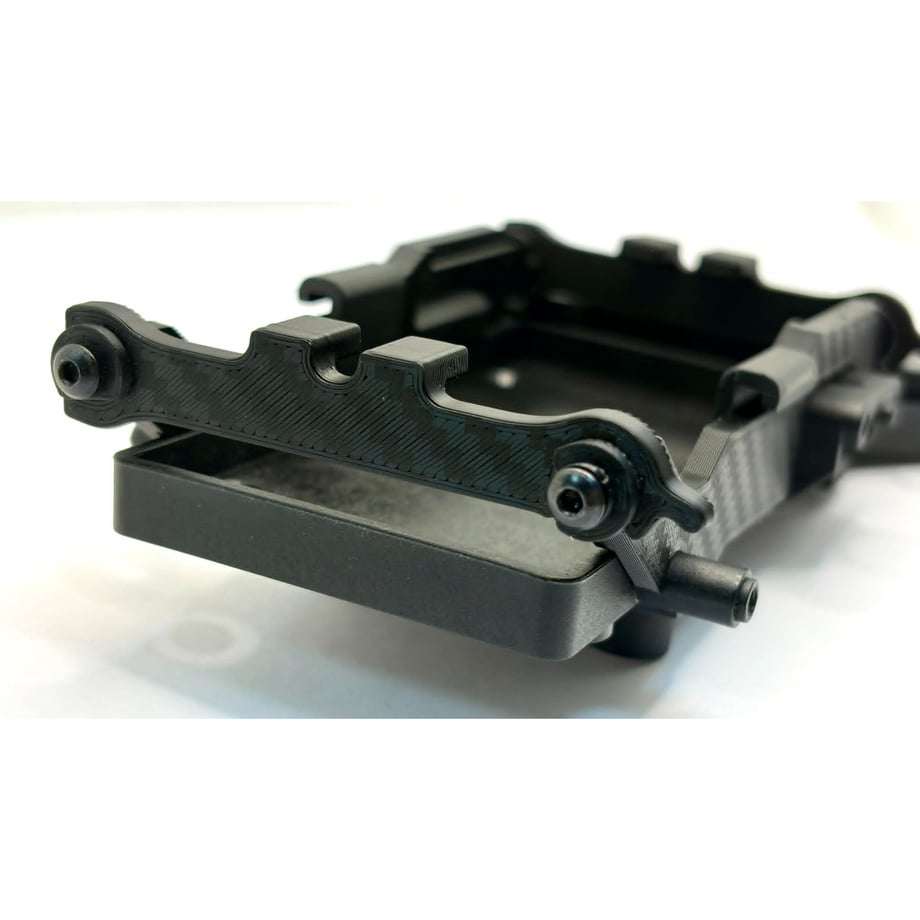 〖XRC〗ADDICTION RX-01 ワンタッチバッテリーサポート 19mm / 25mm〖カーボンスタイル〗