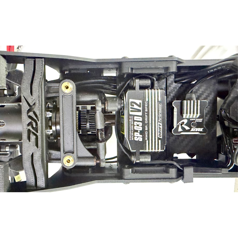 アディクション RX-01 プッシュロッド角度補正 大容量サーボマウント 拡張プレート付 カーボンスタイル XRC ADDICTION