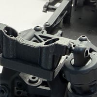 ReveD RDX専用 ナローダンパーステー＆オフセットプレート　〖ミニコンバ・切れ角アップ仕様〗