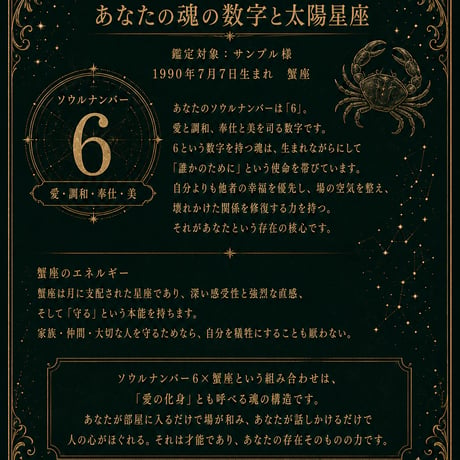 人生の全地図 完全鑑定書 ～生年月日に刻まれた魂の設計図を全解読～