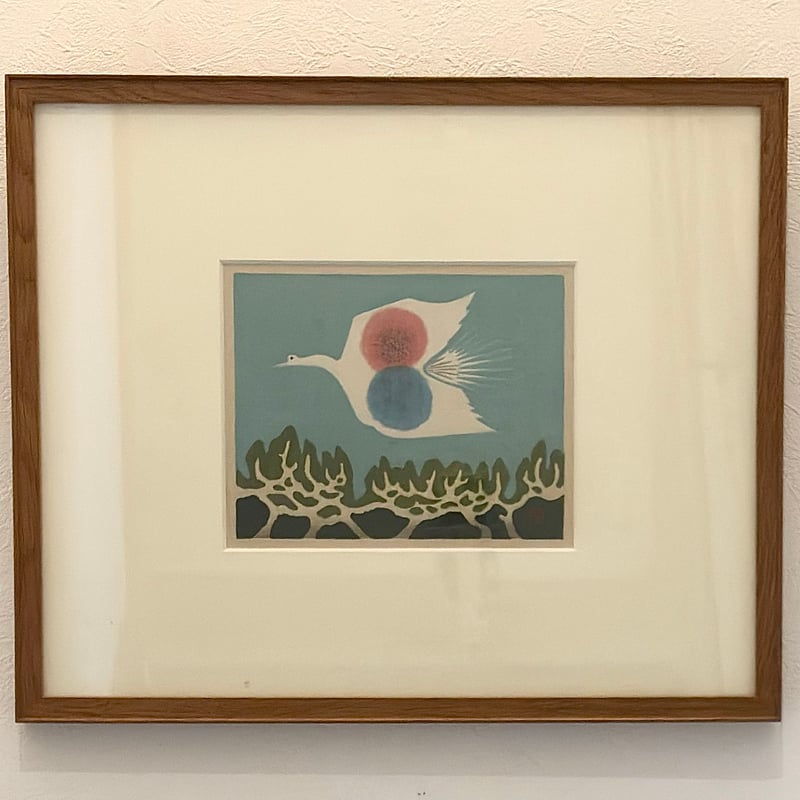 絵画　福鳥 前田 藤四郎 「飛ぶ鳥（春）」 | gallery artpiece