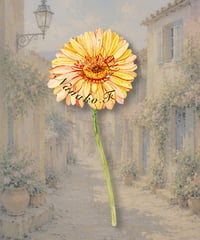 Gerbera place card/席札_花席札_ガーベラ