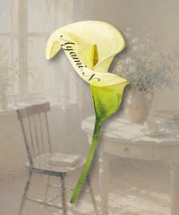 calla place card/席札_花席札_カラー
