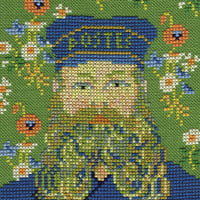 No.90 Portrait of Joseph Roulin by Vincent van Gogh:cross stitch pattern data