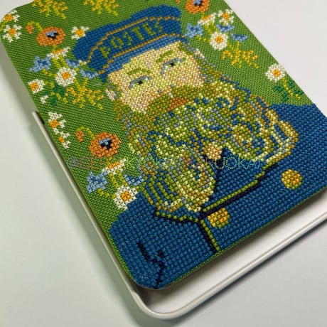 No.90 Portrait of Joseph Roulin by Vincent van Gogh:cross stitch pattern data
