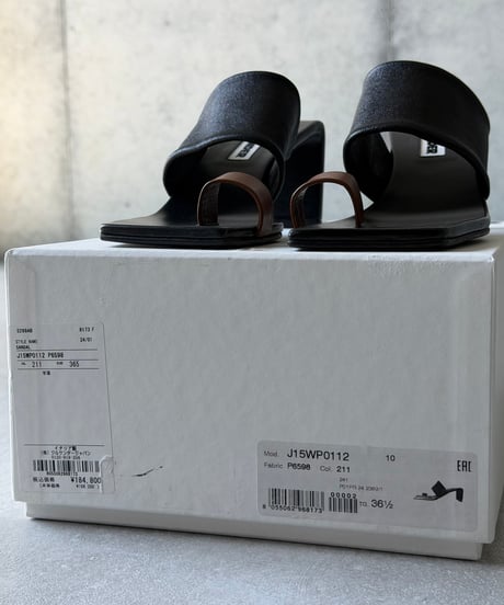 JIL SANDER レザーミュールサンダル