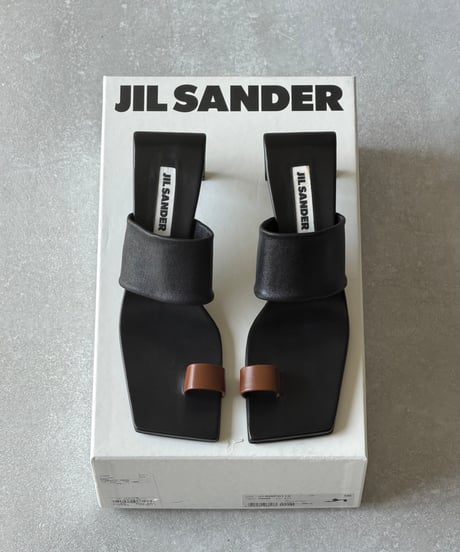 JIL SANDER レザーミュールサンダル