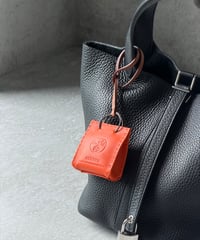 HERMES サック・オランジュ ショップバッグ チャーム オレンジ