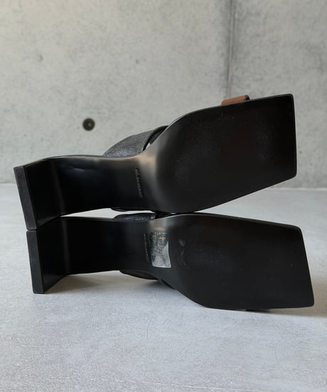 JIL SANDER レザーミュールサンダル