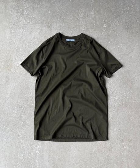 PRADA バック三角ロゴクルーネックTシャツ khaki
