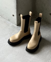BOTTEGA VENETA チェルシーブーツ サイドゴアブーツ ベージュ 37
