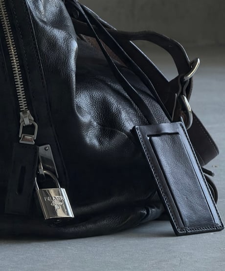 PRADA レザーボストンバッグ