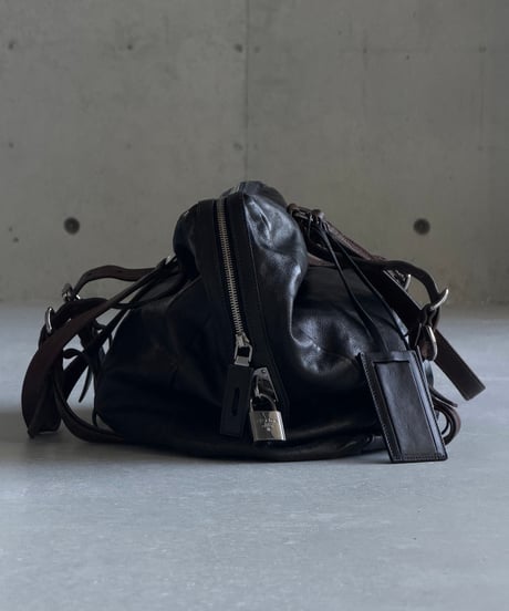 PRADA レザーボストンバッグ