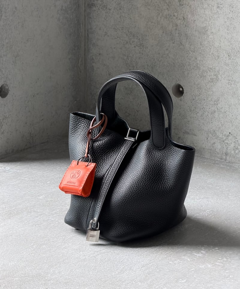 HERMES サック・オランジュ ショップバッグ チャーム オレンジ | SONTÉ