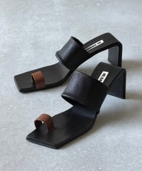 JIL SANDER レザーミュールサンダル