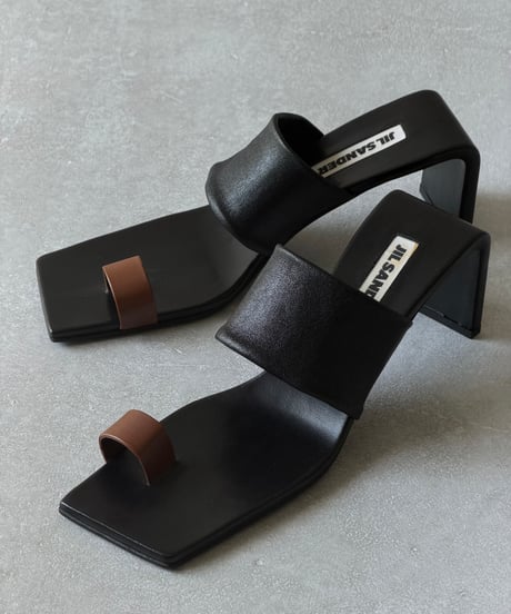 JIL SANDER レザーミュールサンダル