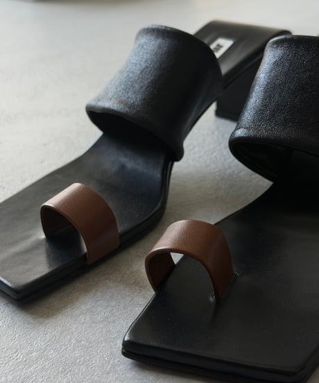 JIL SANDER レザーミュールサンダル