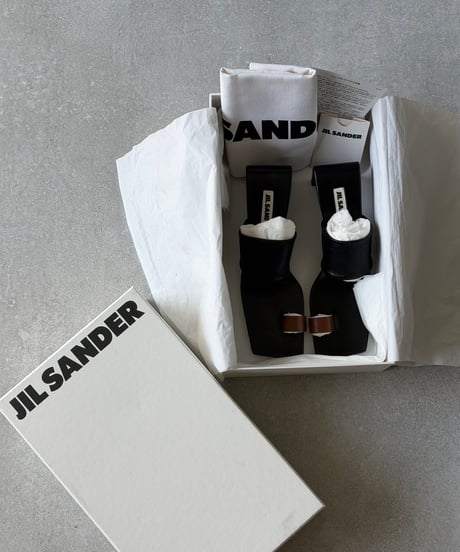 JIL SANDER レザーミュールサンダル