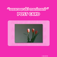【ポストカード】“sozoroaruki manimani “ POST CARD（チューリップ）