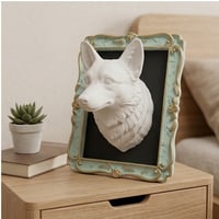 犬（コーギー）の壁掛けレリーフ 3Dプリント 白PLA インテリア