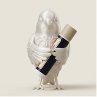 カナリアの3Dプリント リップケース シルクホワイト キーホルダー