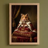 ハムスター（キンクマハムスター）のルネサンス風肖像画 A4額装インテリア壁掛け