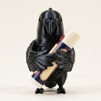 コガネメキシコインコのリップケース 3Dプリント シルクブラック キーホルダー