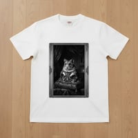 キャンベルハムスター半袖Tシャツ ルネサンス風モノクロ ホワイト 男女兼用