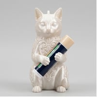 ターキッシュアンゴラのリップケース 3Dプリント シルクホワイト キーホルダー