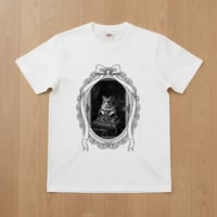 キャンベルハムスター半袖Tシャツ ルネサンス風モノクロ ホワイト 男女兼用