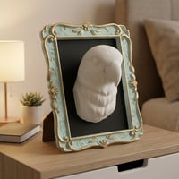 インコ（コザクラインコ）の壁掛けレリーフ 3Dプリント 白PLA インテリア