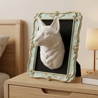 猫（メインクーン）の壁掛けレリーフ 3Dプリント 白PLA インテリア