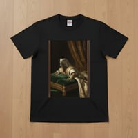 トゲオイグアナ半袖Tシャツ ルネサンス風カラー ブラック 男女兼用