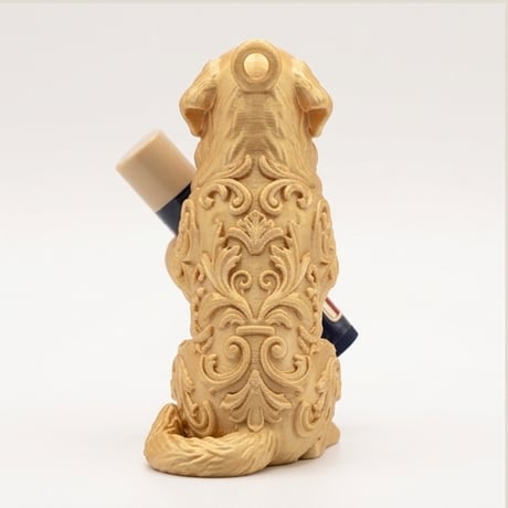 バーニーズマウンテンドッグのリップケース 3Dプリント シルクゴールド