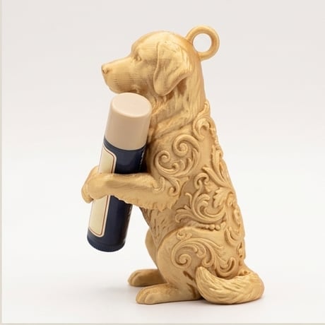 バーニーズマウンテンドッグのリップケース 3Dプリント シルクゴールド