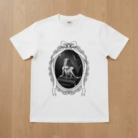 シロハラインコ半袖Tシャツ ルネサンス風モノクロ ホワイト 男女兼用