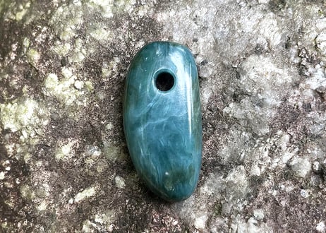 糸魚川ネフライト　縄文大珠　36mm / Itoigawa Nephrite TAISHU