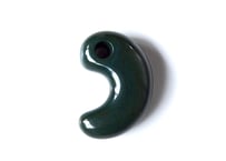 出雲石　 真名井型勾玉　グリーン　33mm / Izumo Ishi MAGATAMA