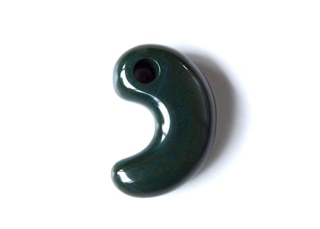 出雲石　 真名井型勾玉　グリーン　33mm / Izumo Ishi MAGATAMA
