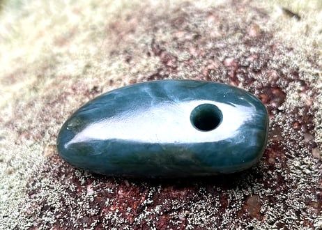 糸魚川ネフライト　縄文大珠　36mm / Itoigawa Nephrite TAISHU