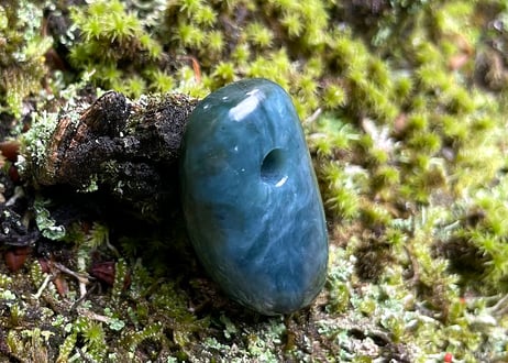 糸魚川ネフライト　縄文大珠　36mm / Itoigawa Nephrite TAISHU