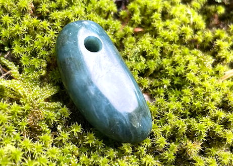 糸魚川ネフライト　縄文大珠　36mm / Itoigawa Nephrite TAISHU