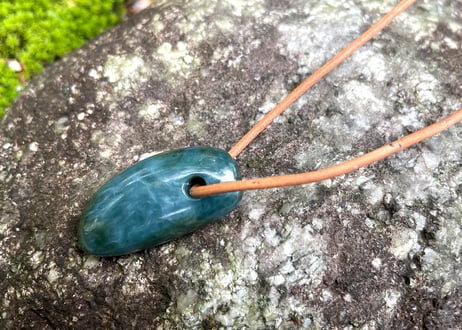 糸魚川ネフライト　縄文大珠　36mm / Itoigawa Nephrite TAISHU