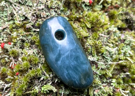 糸魚川ネフライト　縄文大珠　36mm / Itoigawa Nephrite TAISHU