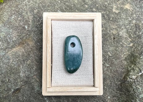 糸魚川ネフライト　縄文大珠　36mm / Itoigawa Nephrite TAISHU