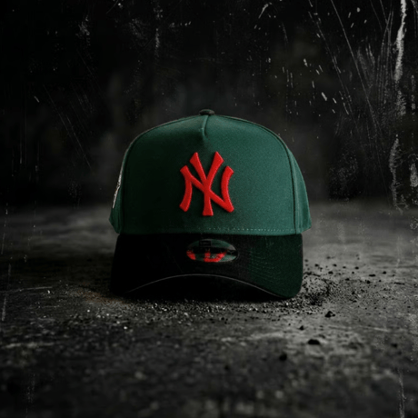 USA買付　NEW ERA 9FORTY A-Frame New York Yankees 1999 World Series Green Cap  NE-38